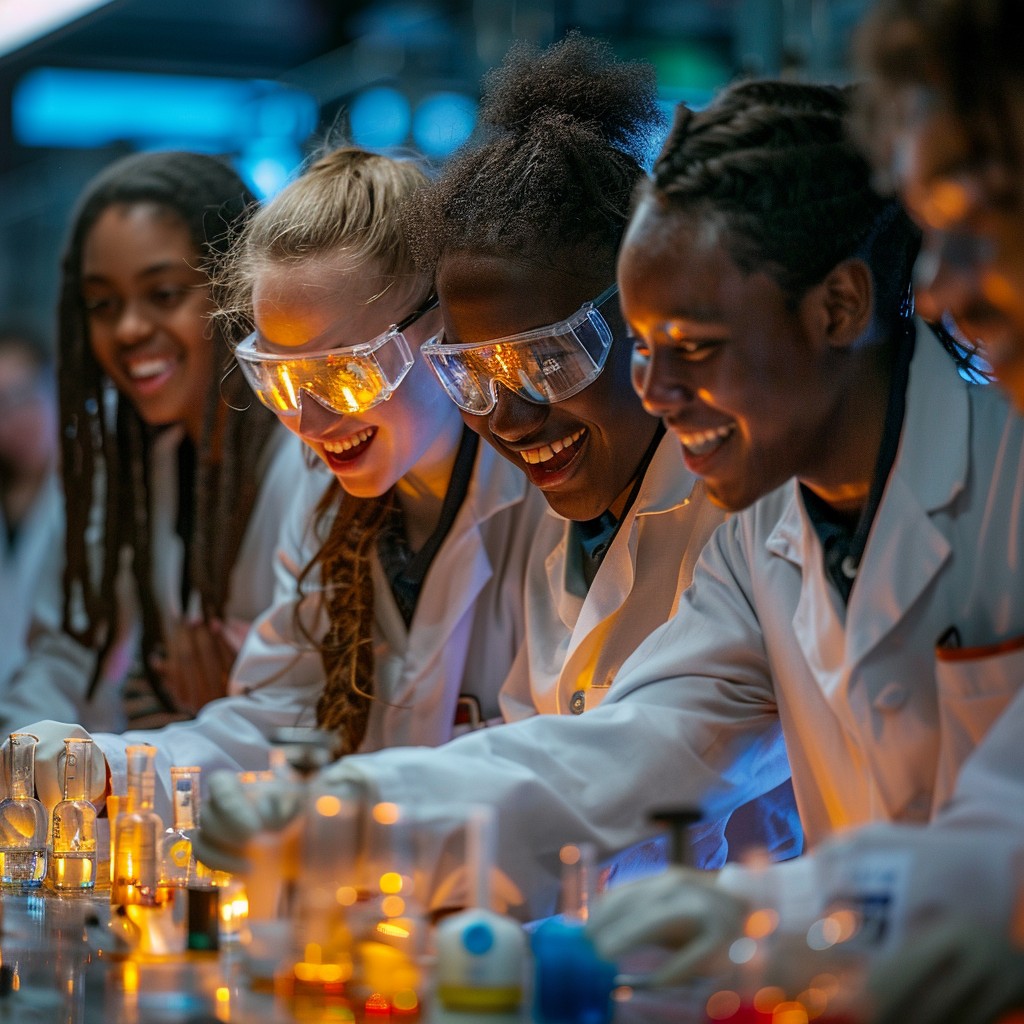 Student Create Experimet Free Students Conducting Experiment Image - Students, Chemistry ...