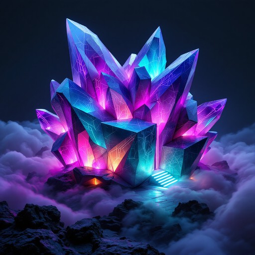 Free Crystalline Energy Beacon Image - Crystal, Neon, Cyberpunk ...