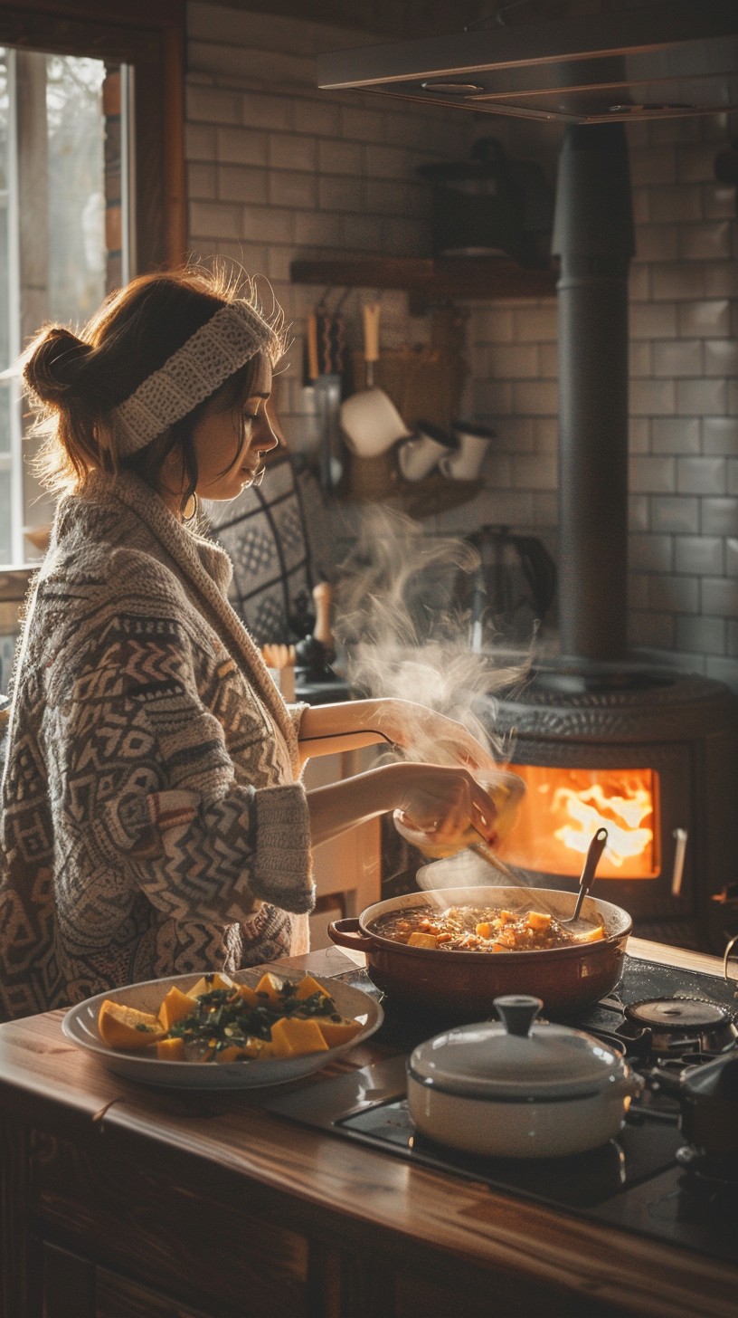 Comfy Cooking Free Cozy Kitchen Cooking Image - Woman, Cooking, Kitchen | Download at ...
