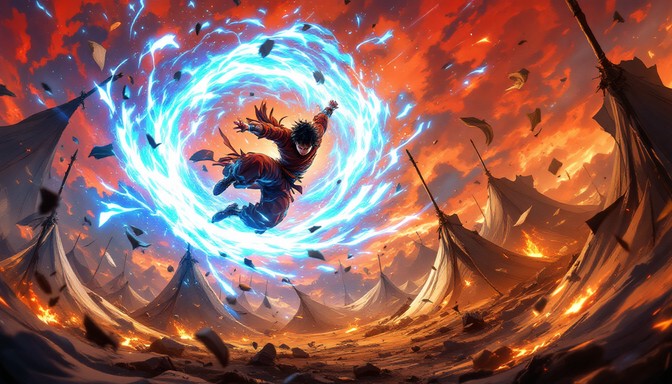 Free Explosive Warrior Kick Image - Anime, Warrior, Fighter | Download ...