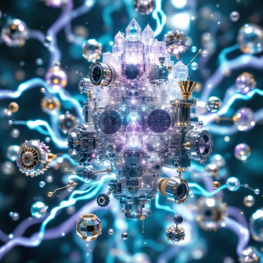 Free Crystalline Tech Evolution Image - Crystal, Mechanical, Floating ...
