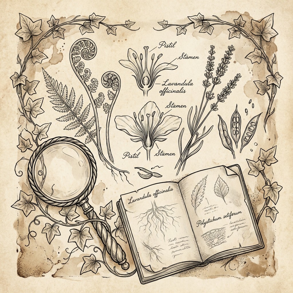 Free Botanical Study Artistry Image - Botanical, Herbarium, Vintage ...