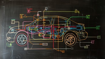 自動車の配線図の画像をダウンロード - 自動車の, 配線, 図表 | StockCake