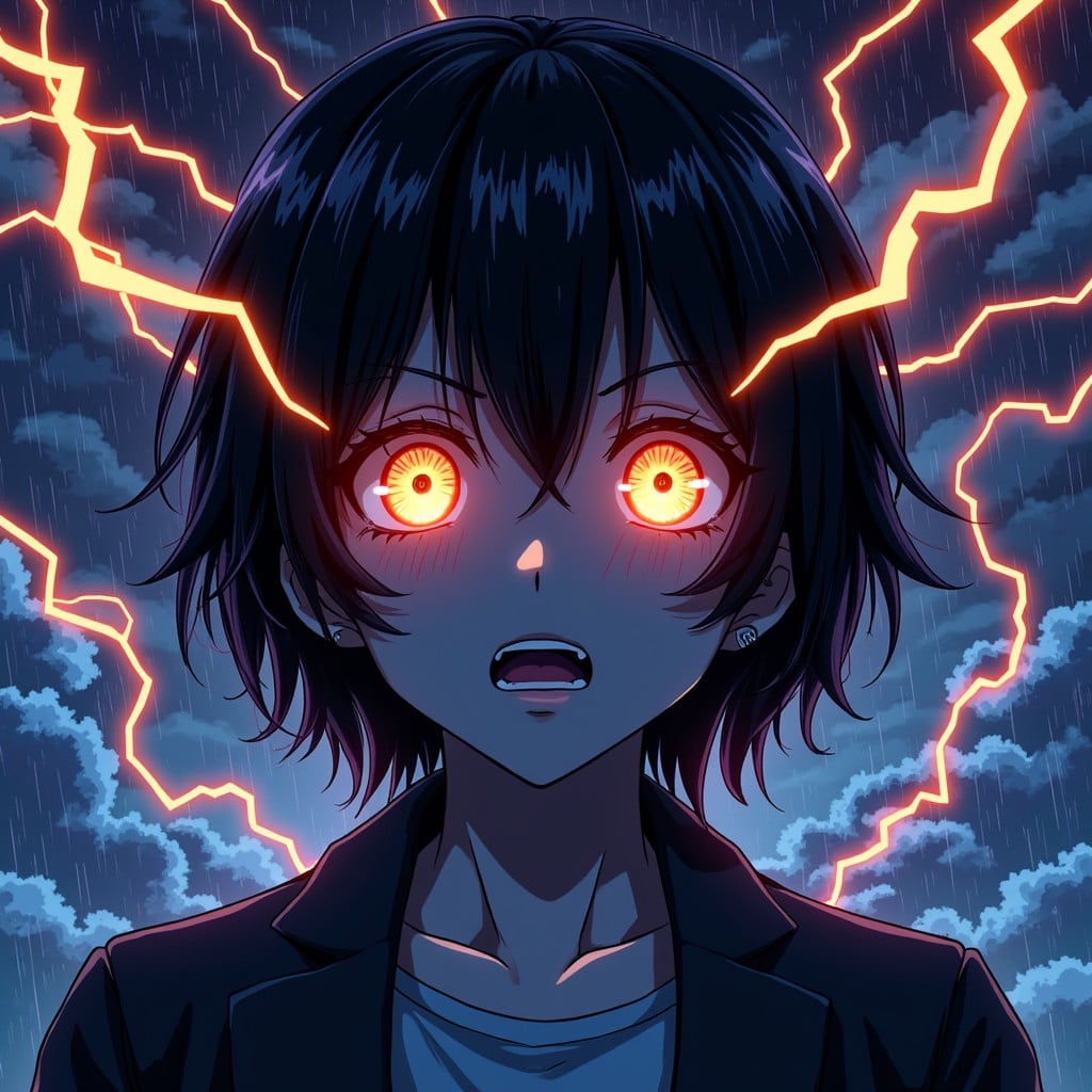 Free Electric Skeleton Power Image - Anime, Lightning, Skeleton