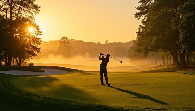 Free Misty Morning Swing Image - Golf, Sunrise, Mist | Download at ...