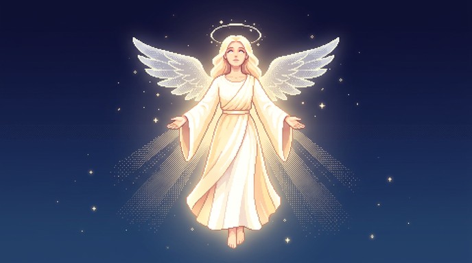Free Heavenly Pixel Guardian Image - Angel, Celestial, Guardian ...