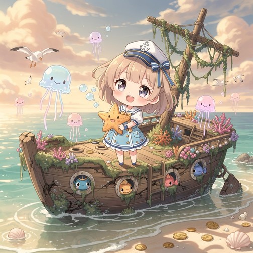Free Tiny Ocean Explorer Image - Chibi, Kawaii, Anime | Download at ...