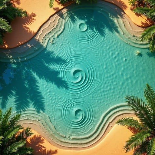 Free Rippling Desert Oasis Image - Oasis, Turquoise, Spiral | Download ...