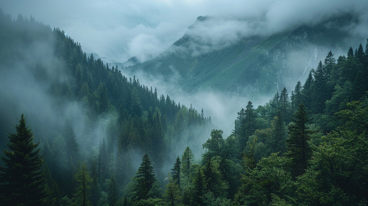 Free Misty Mountain Forest Image - Mountains, Mist, Forest | Download ...