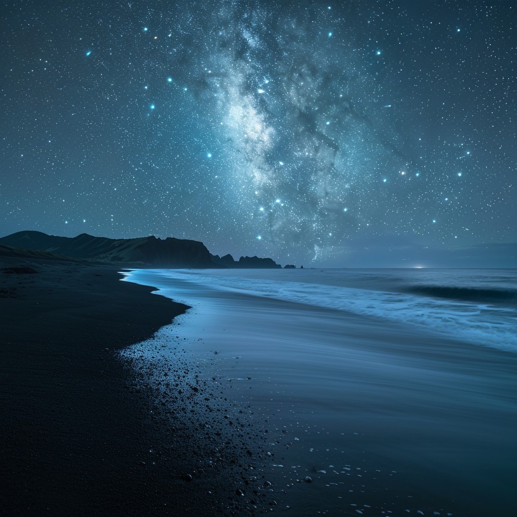 Free Starry Night Beach Image - Stars, Night, Beach | Download at StockCake