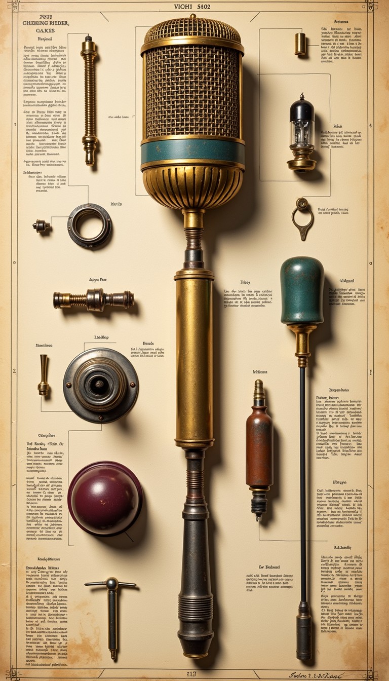 First Mircrphone Free Deconstructed Vintage Microphone Image - Microphone, Vintage ...