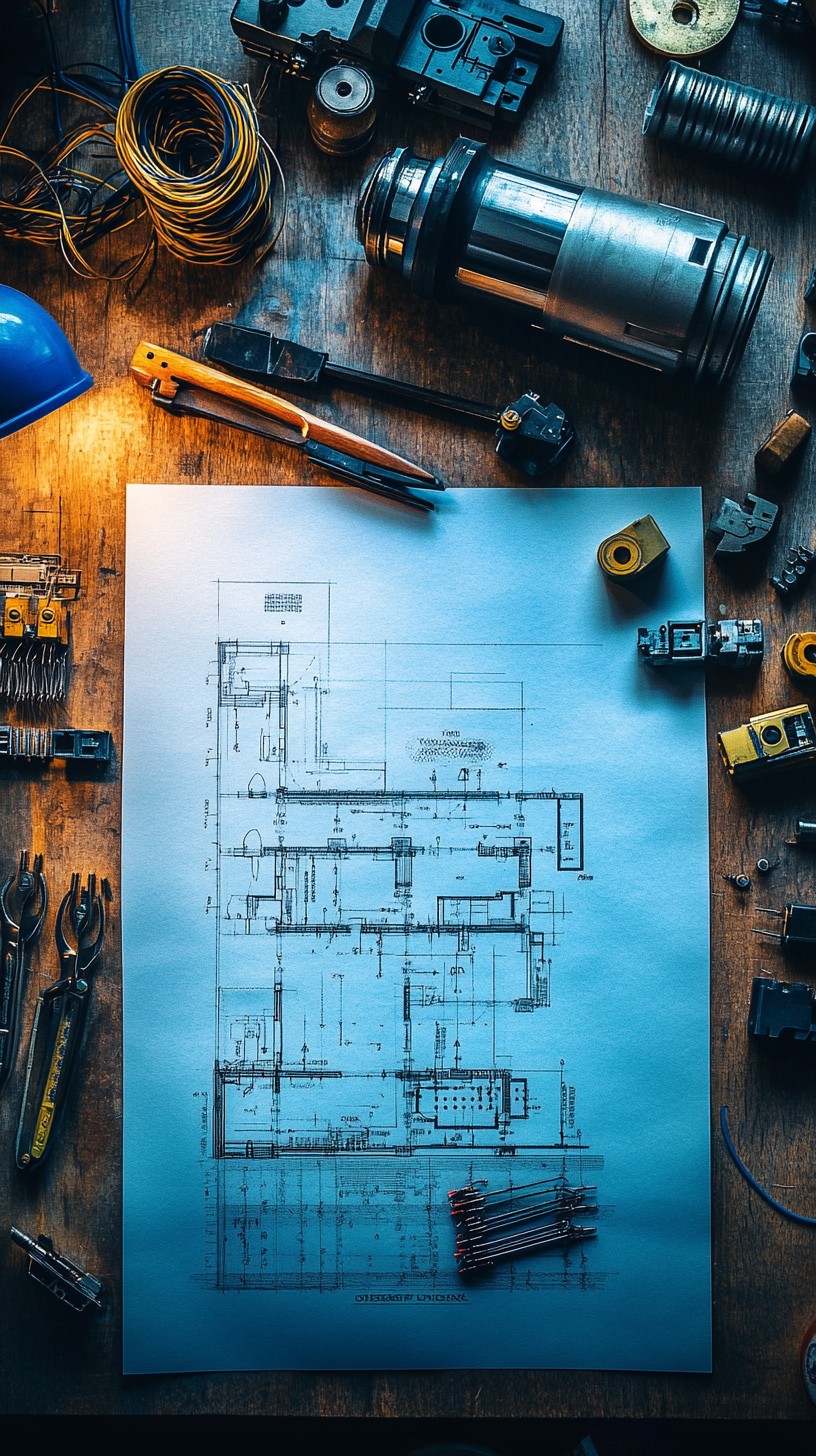 Free Architectural Blueprint Display Image - Blueprint, Construction ...