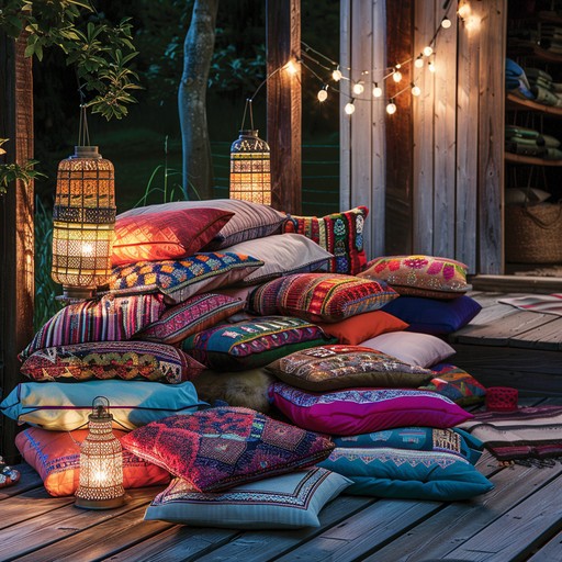 Free Cozy Evening Setup Image - Evening, Lanterns, Pillows | Download ...