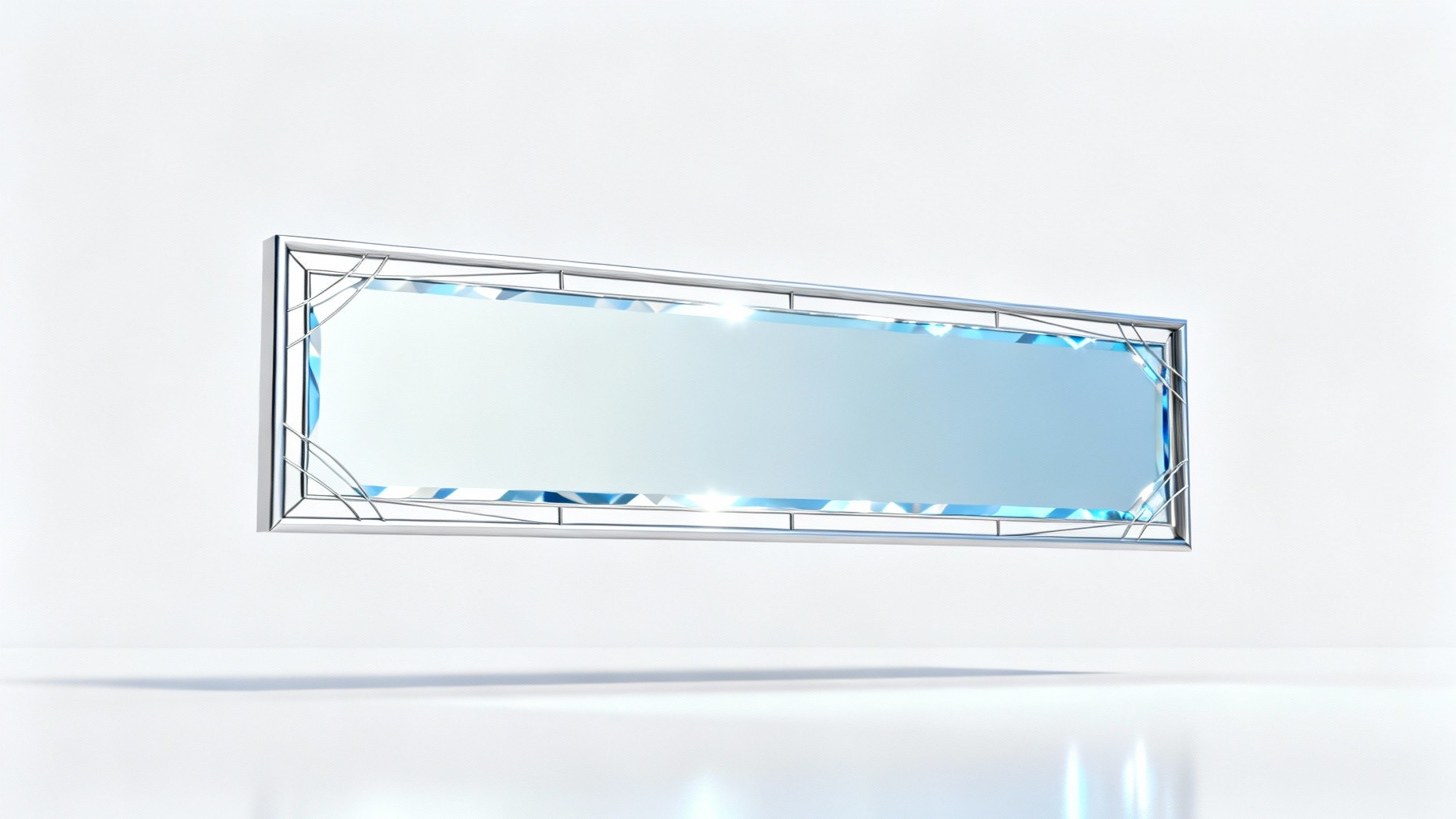 Floating Mirrior Free Floating Prismatic Mirror Image - Mirror, Floating, Minimalist ...