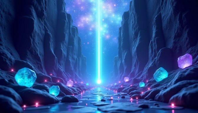 Purple Rocks Chasm Free Cosmic Crystal Chasm Image | Download at StockCake