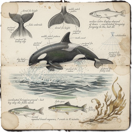 Free Orca Scientific Sketch Image - Orca, Whale, Breaching | Download ...