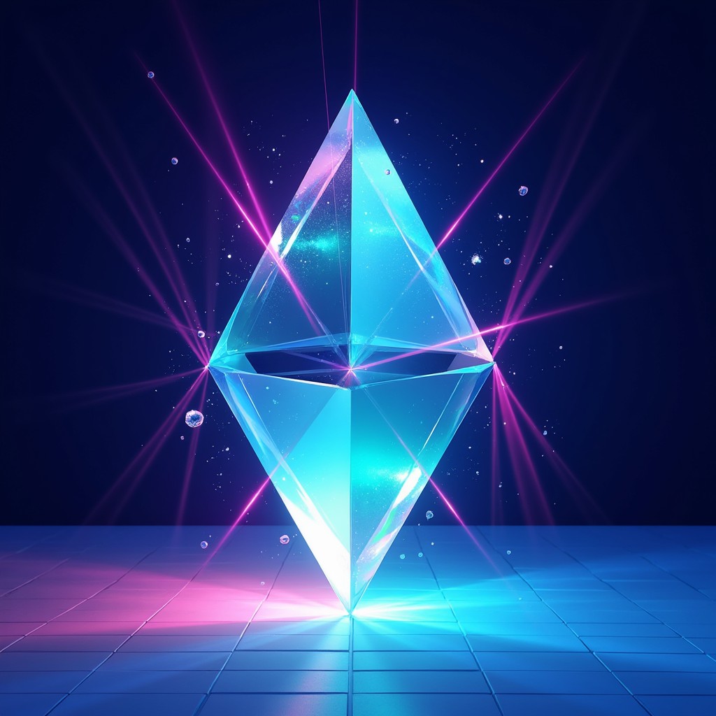 Free Crystalline Light Geometry Image - Holographic, Crystal, Prism ...