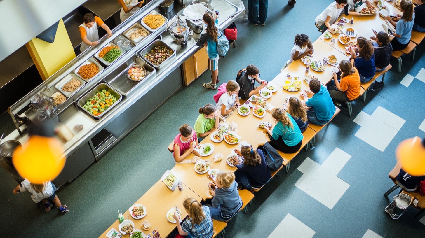 Free Busy school cafeteria Image - Students, Cafeteria, Lunch ...