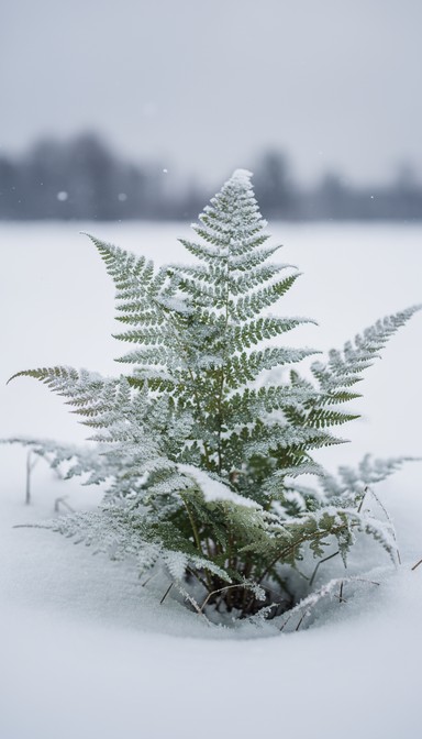 Free Ferns Survive Winter Image - Ferns, Snow, Winter | Download at ...