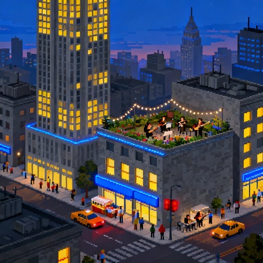 Free Urban Pixel Paradise Image - Isometric, Pixel, Cityscape ...