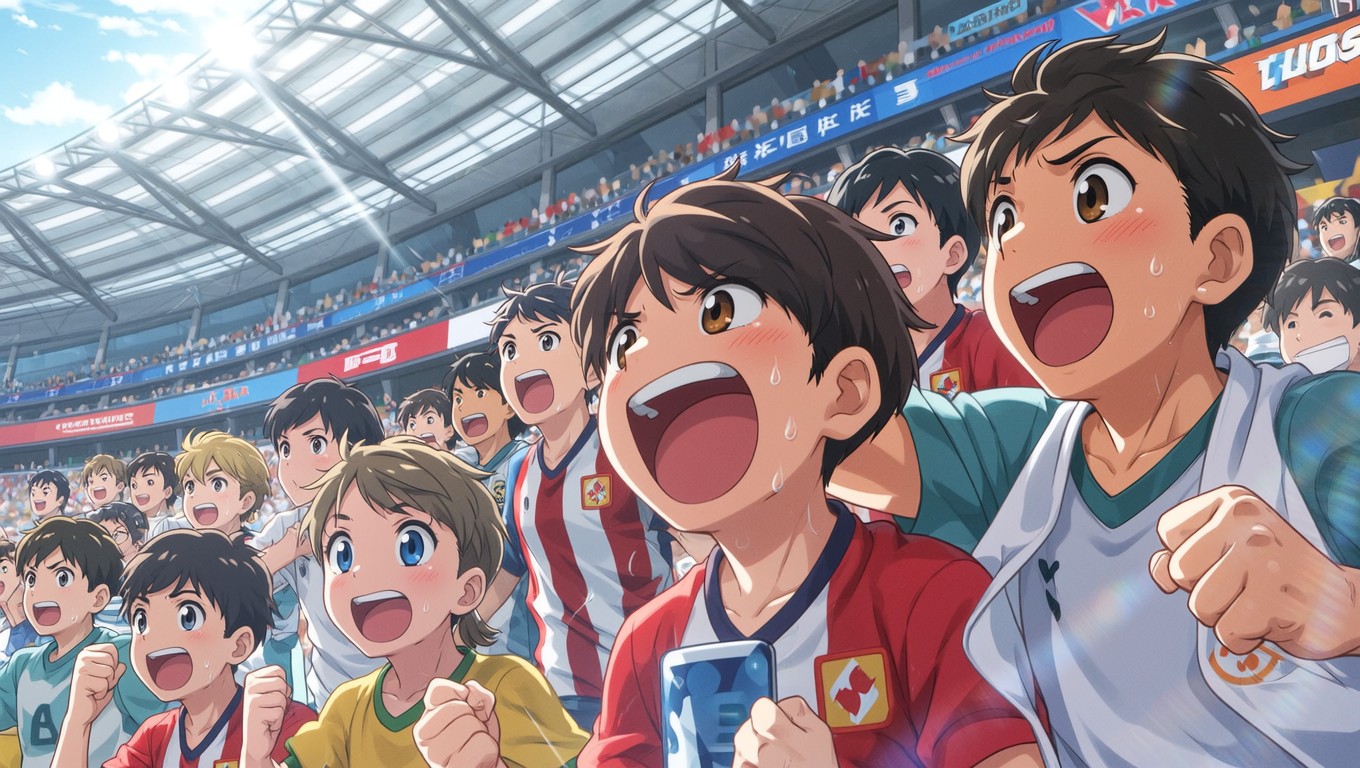 Free Passionate Stadium Fans Photo - Anime, Fans, Stadium | Download at ...