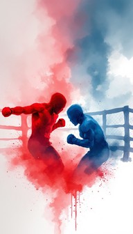 Free Fighters in Motion Image - Boxing, Watercolor, Abstract | Download ...