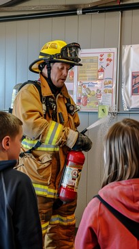 Free Firefighter Safety Demonstration Image - Firefighter, Safety ...
