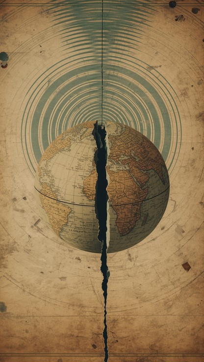 World Map Spliced Free Divided World Resonance Image - Vintage, Globe, Map | Download at ...