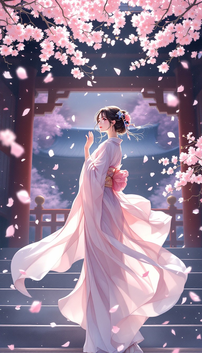 Free Cherry Blossom Dance Image - Anime, Manga, Sakura | Download at ...