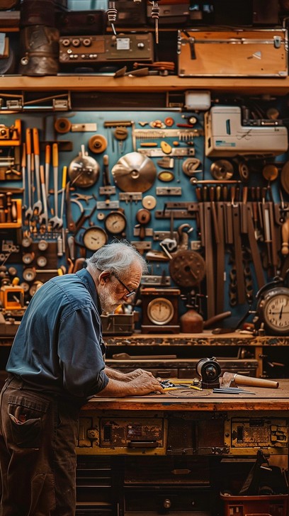 Download Craftsman at Work Image - Craftsman, Workshop, Tools | StockCake