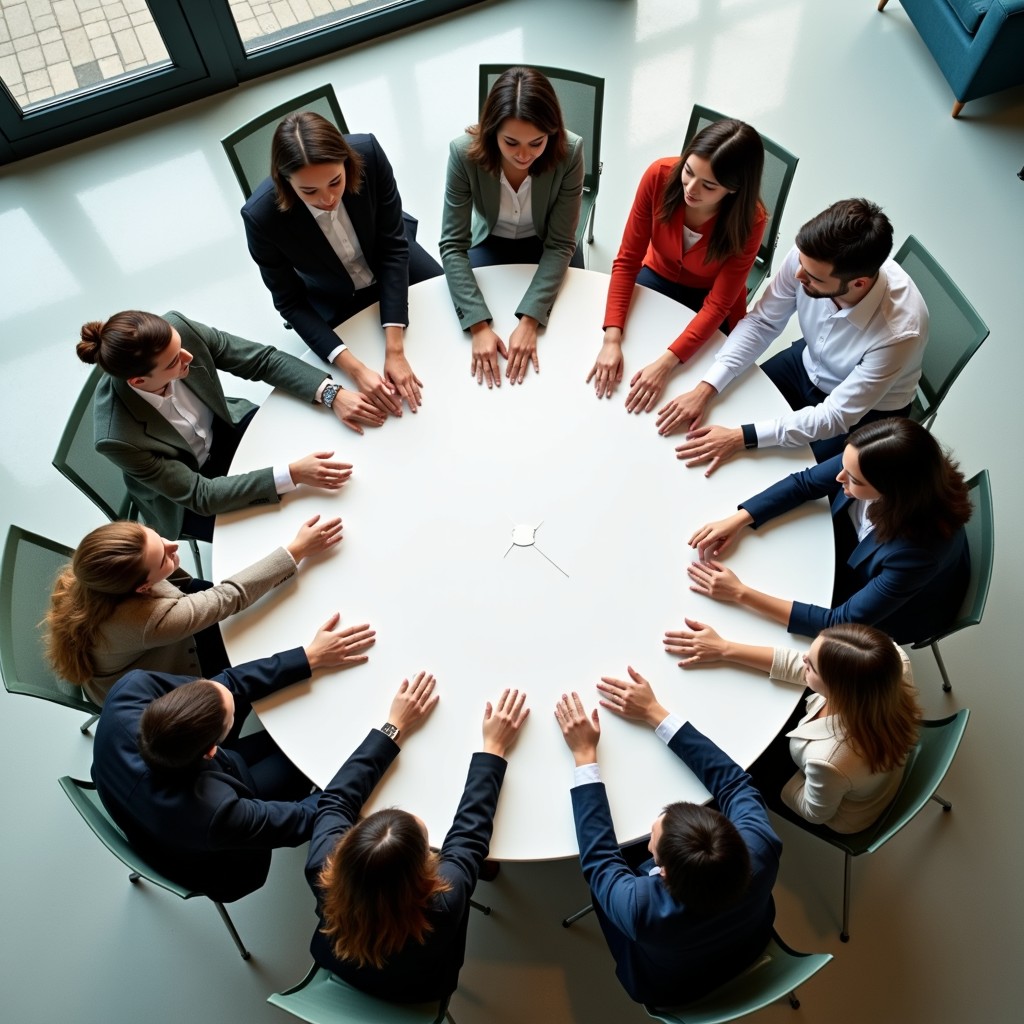 Free Collaborative circular meeting Image - Teamwork, Collaboration ...