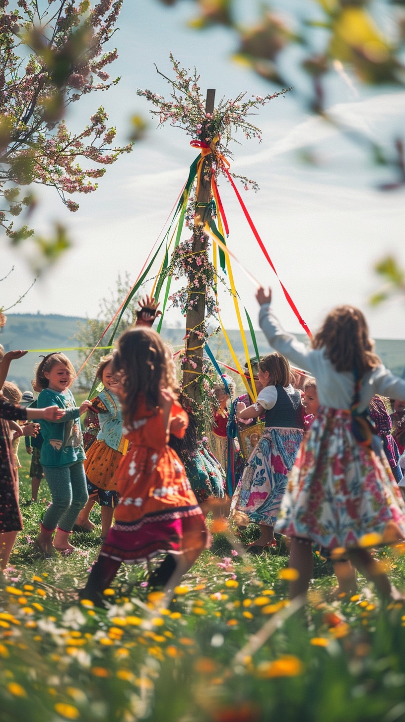 Free Maypole Dance Celebration Image - Children, Dance, Maypole ...