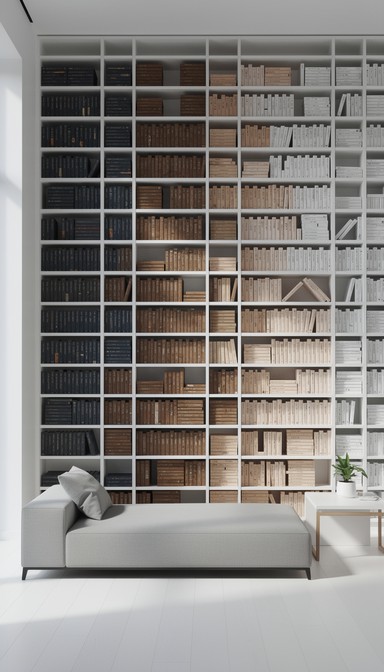 Free Minimalist Library Haven Image - Bookshelf, Minimalist, Organized ...