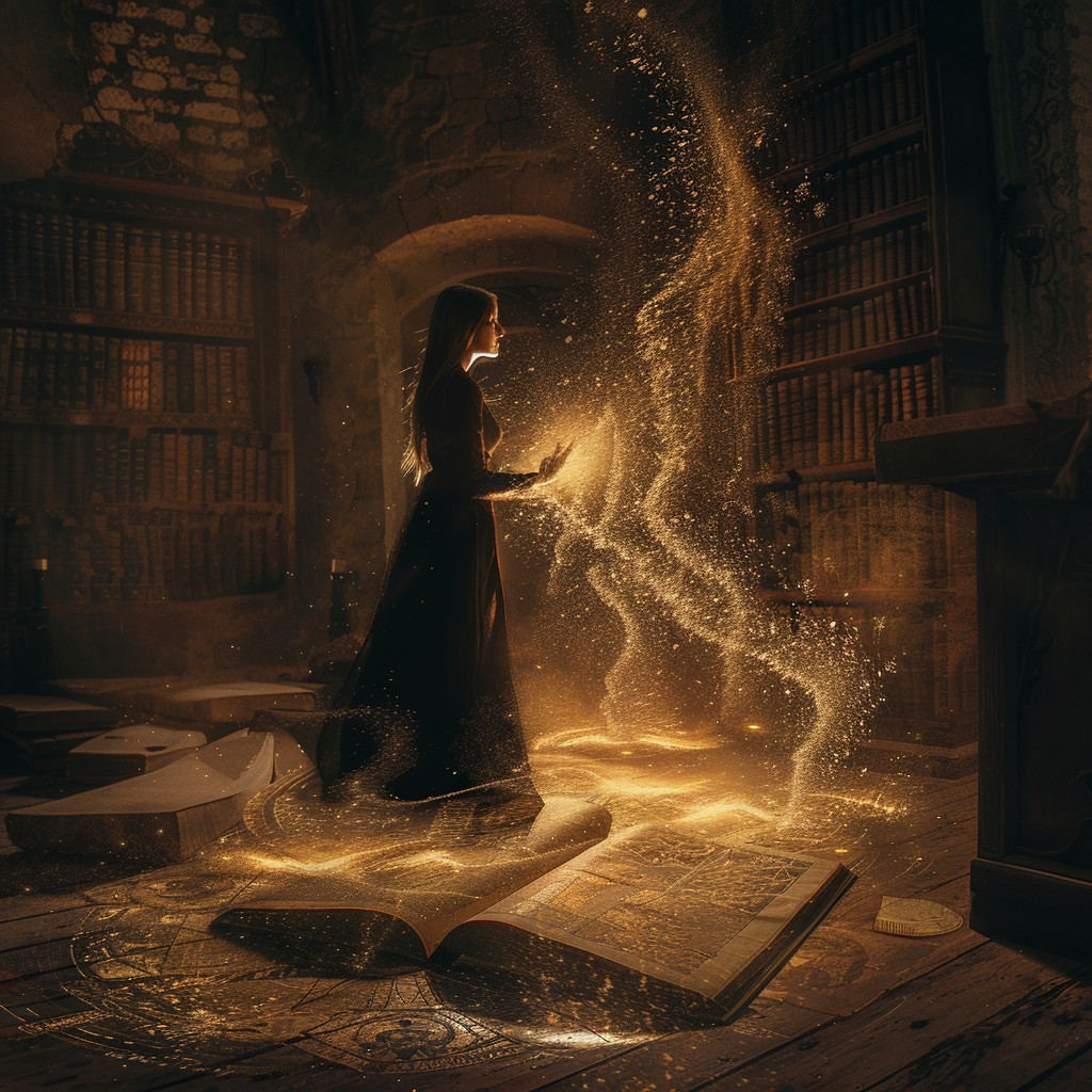 Free Magical Book Unleashed Photo - Magic, Library, Woman | Download at ...