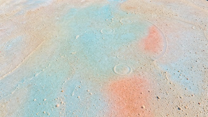 70s Frame Texture This abstract digital texture shows a rough, sun-bleached concrete ...