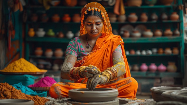 Potter Texture Free Potter at Work Image - Pottery, Woman, Artisan | Download at StockCake
