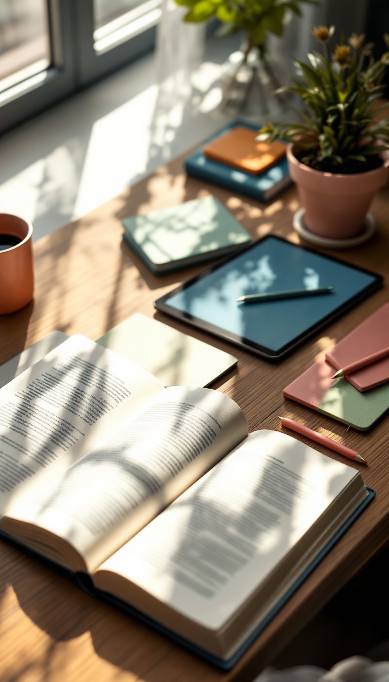 Free Peaceful Study Corner Image - Studying, Minimal, Organized ...