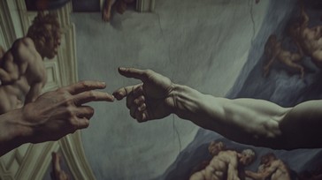 Free Divine Touch Art Image - Art, Religion, Fresco | Download at StockCake