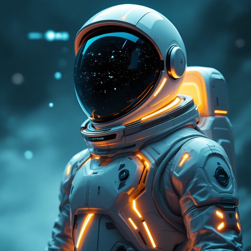 Space Explorer Color Free Cosmic Explorer Illuminated Image - Astronaut, Spacesuit ...