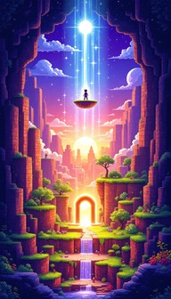 Free Pixel Portal Adventure Image - Pixel, Portal, Gaming | Download at ...