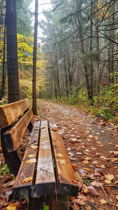 Free Autumn Forest Bench Image - Autumn, Forest, Bench | Download at ...
