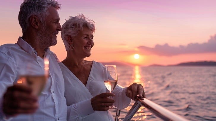 Free Sunset Wine Toast Image - Sunset, Couple, Wine | Download at StockCake