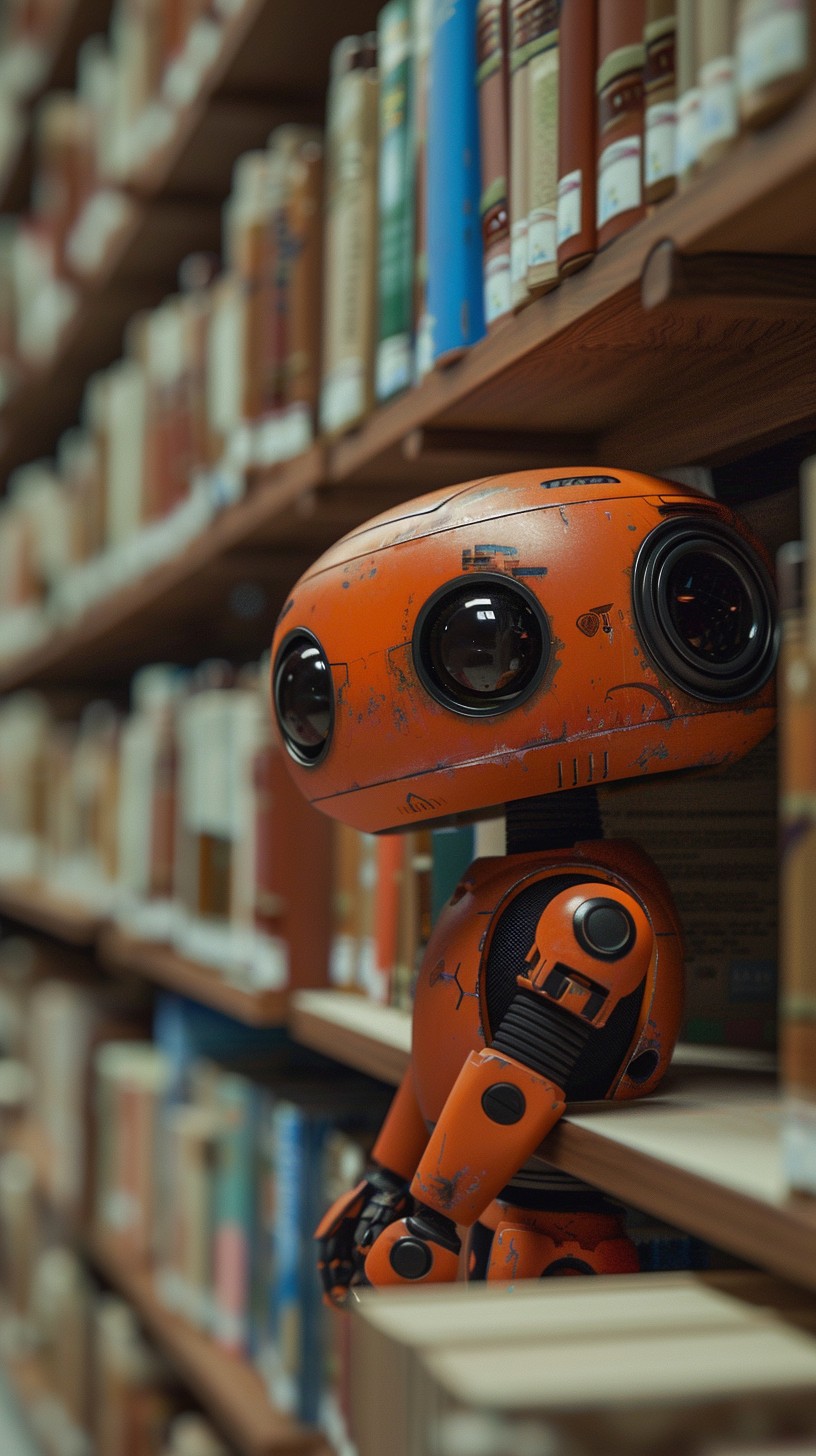 Robot World Library Free Robot Among Books Image - Robot, Library, Books | Download at ...