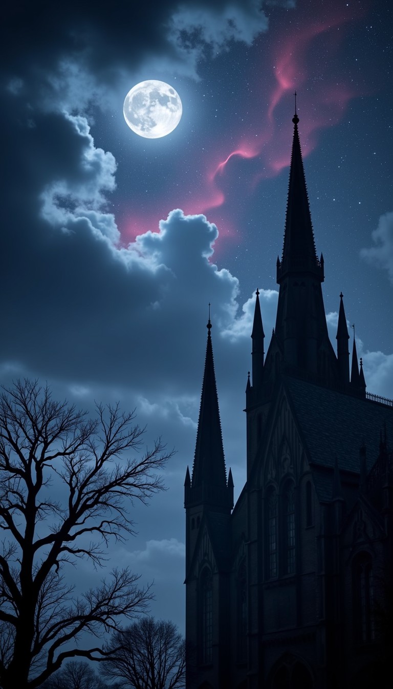 Free Moonlit Gothic Spires Image - Gothic, Cathedral, Moon | Download ...