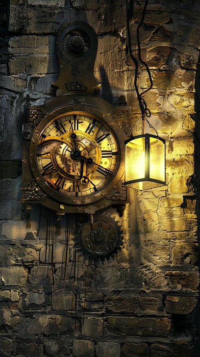 Free Antique Clock Illuminated Image | Download at StockCake