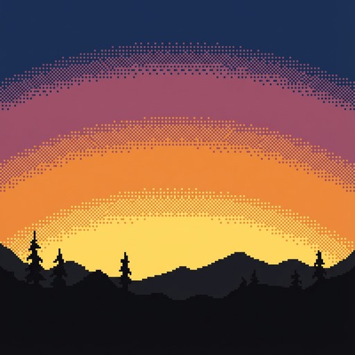 Free Pixelated Floral Dawn Image - Flowers, Pixelart, Sunrise ...