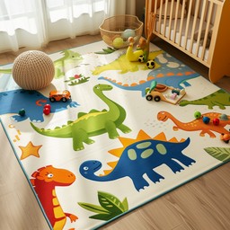 Free Colorful Dinosaur Mat Image - Nursery, Rug, Dinosaurs | Download ...