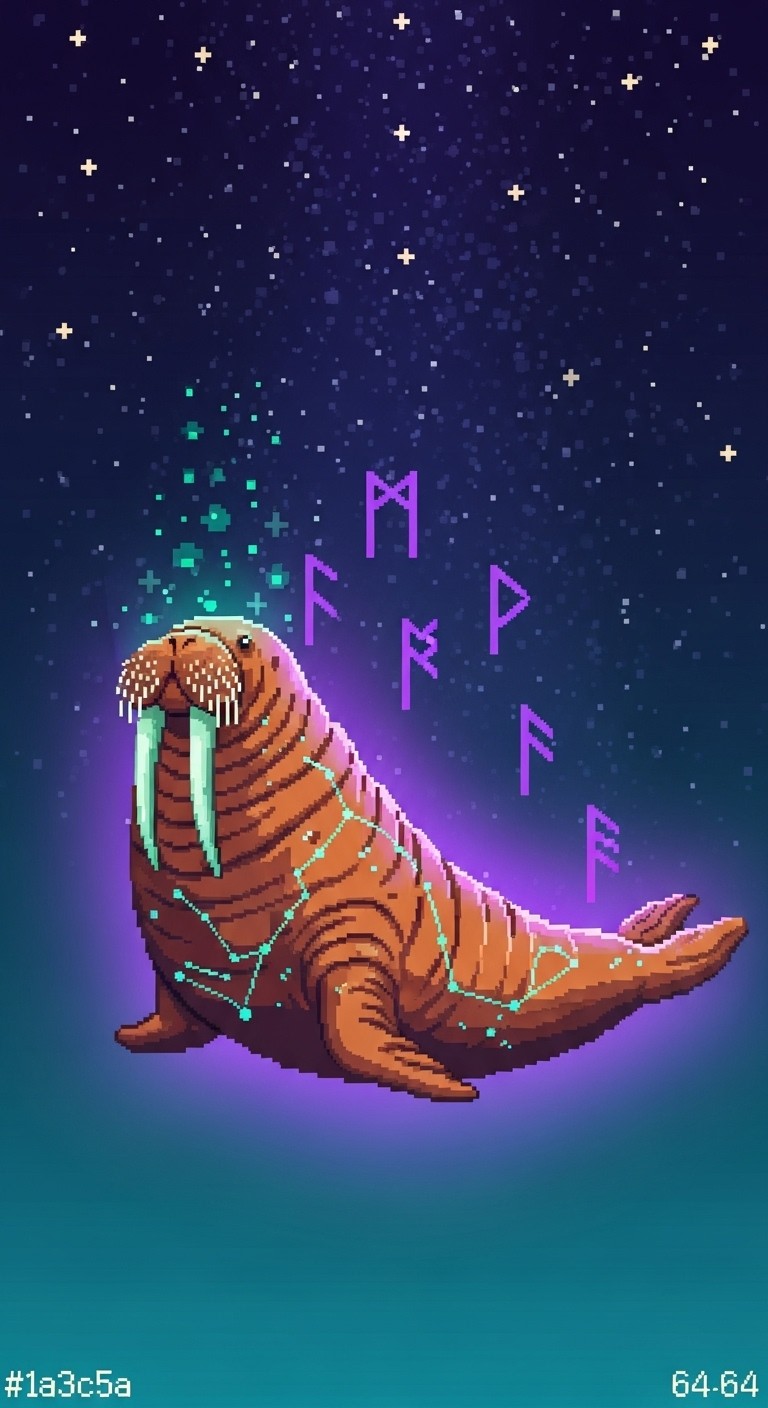 Free Cosmic Pixel Walrus Photo - Walrus, Cosmic, Pixel | Download at ...