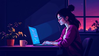 Free Lofi Programming Vibes Image - Coding, Programming, Pixel ...