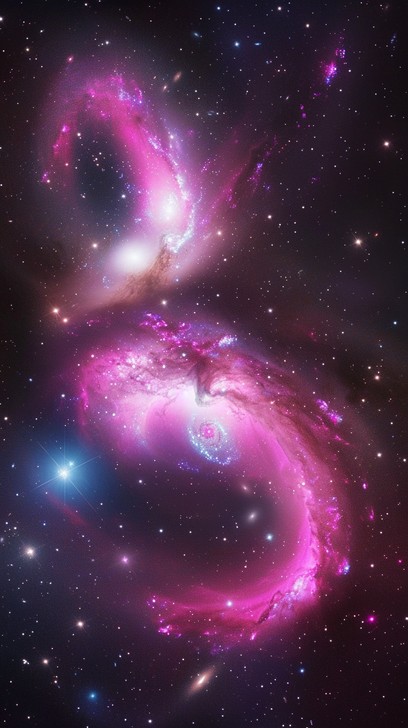 Free Galactic Cosmic Encounter Image - Galaxies, Space, Cosmic ...